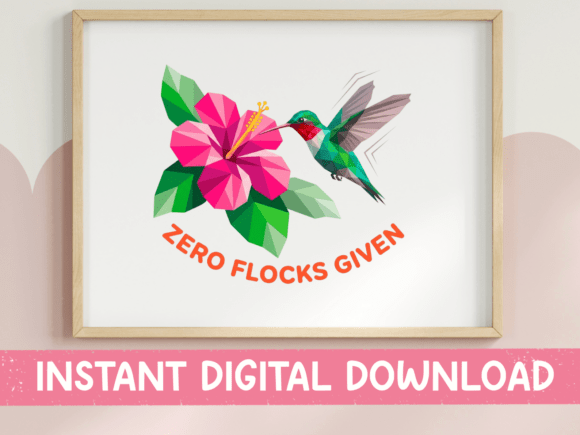 A Practical Review of the Zero Flocks Given Hummingbird Embroidery Design