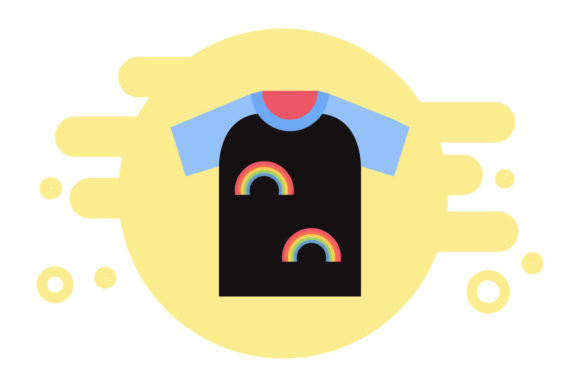 A Rainbow Icon Design for Clean Blog Graphics