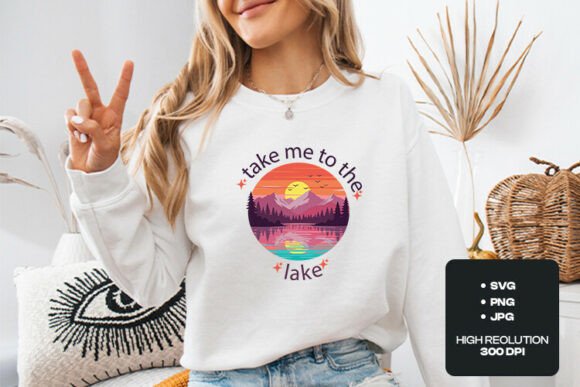 A Retro Sunset SVG Graphic for Authentic Editorial Design