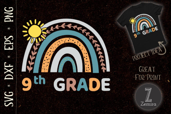 A Vibrant Graphic for Teacher & Student T-Shirt Designs