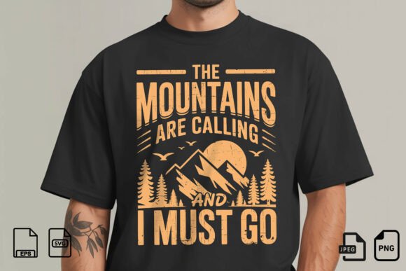 Branding the Outdoors: The Mountains Are Calling T-Shirt