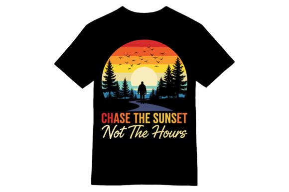 Chase the Sunset T-shirt: A Vibrant Graphics Asset