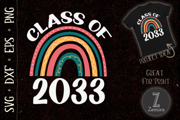 Class of 2033 Graphics for Modern T-Shirt Designs & Brand Accents