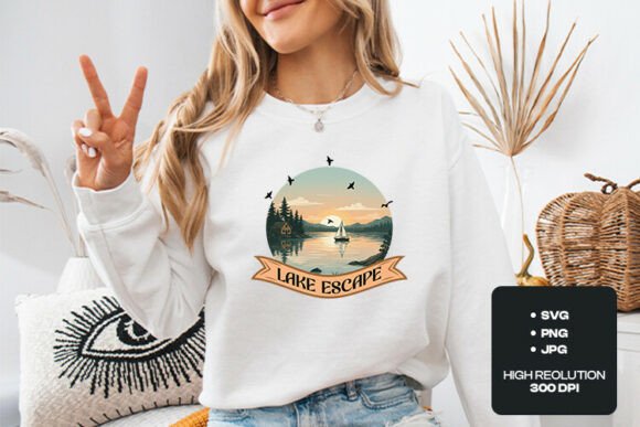 Crafting with the Lake Escape Sunset Cabin SVG Graphics