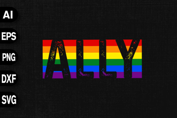 Evaluating the ALLY LGBTQ Rainbow Pride Flag Graphic Design Asset