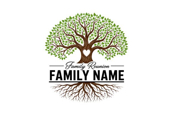 Family Reunion Tree Name Sign: A Versatile Graphics Asset for T-Shirt Designs