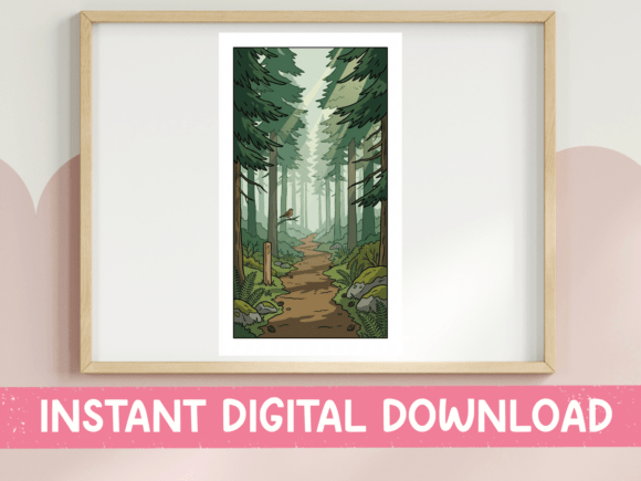 Forest Trail Path: Perfect for T-Shirt Designs & Graphics