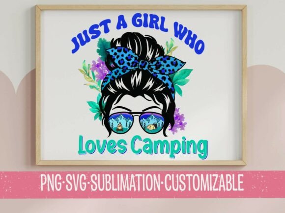 Just Girl Loves Camping SVG: A T-Shirt Design Gem