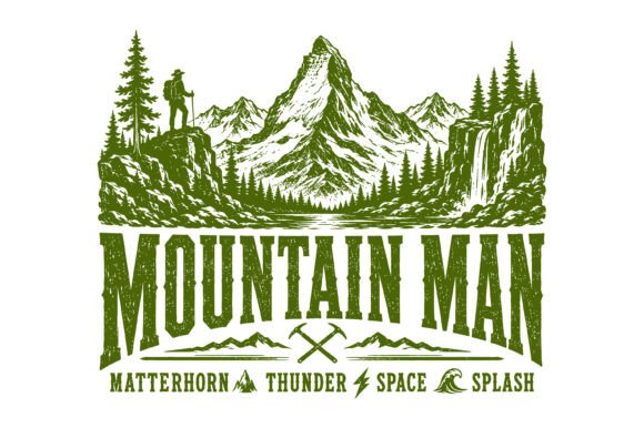 Mountain Man Adventure SVG: Perfect for T-Shirt Designs and Graphics