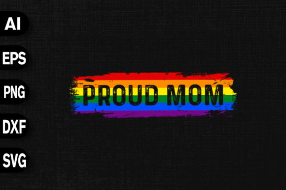 Proud Mom LGBTQ Rainbow Color: A Graphic Designer's T-Shirt Designs Review