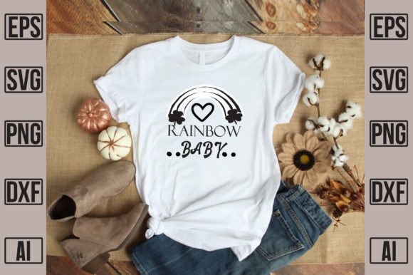 Rainbow Baby Graphics for T-Shirt Designs and Blogging Assets