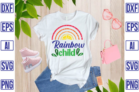 Rainbow ChiId Graphics for Crafting & T-Shirt Designs