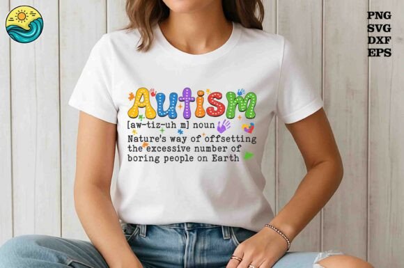 Vibrant Autism Definition SVG for T-Shirt Designs